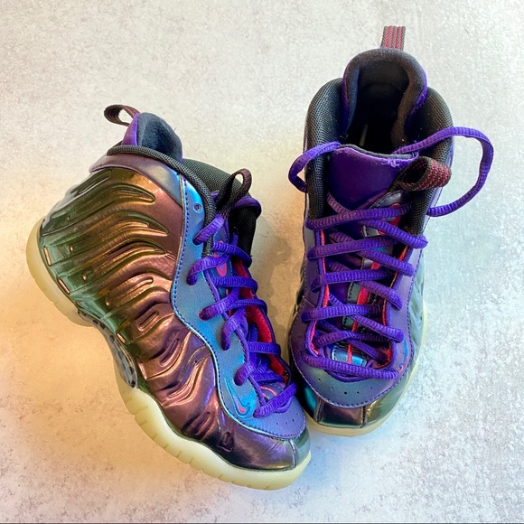 air foamposite one iridescent purple